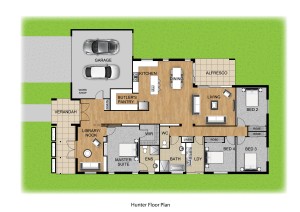The Hunter Panel Homes 3D Plan