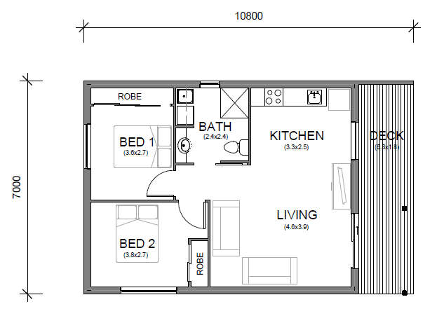 Panel Homes Pre-cast Concrete Design - Granny Flat 2