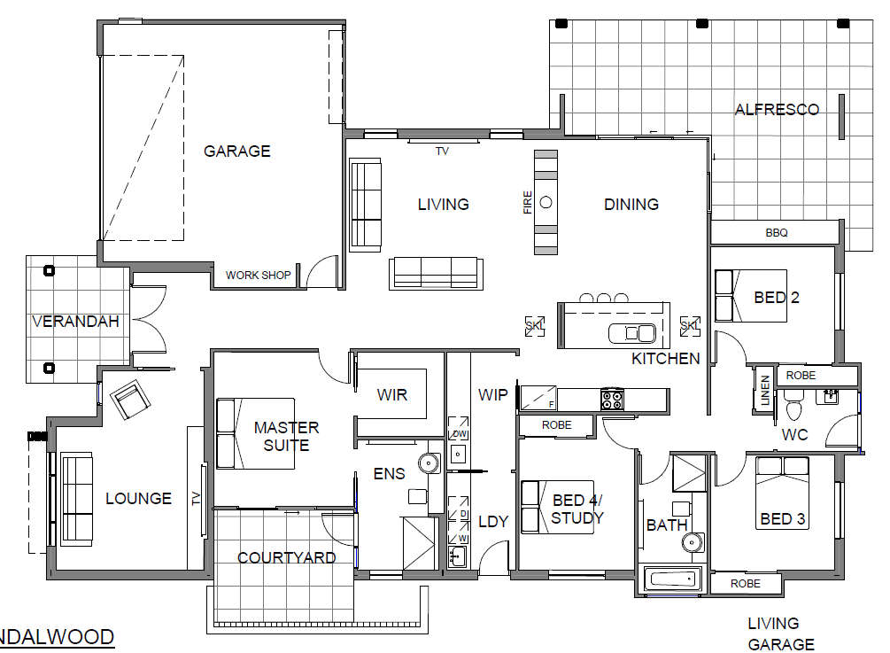 Panel Homes Pre-cast Concrete Design - Sandalwood